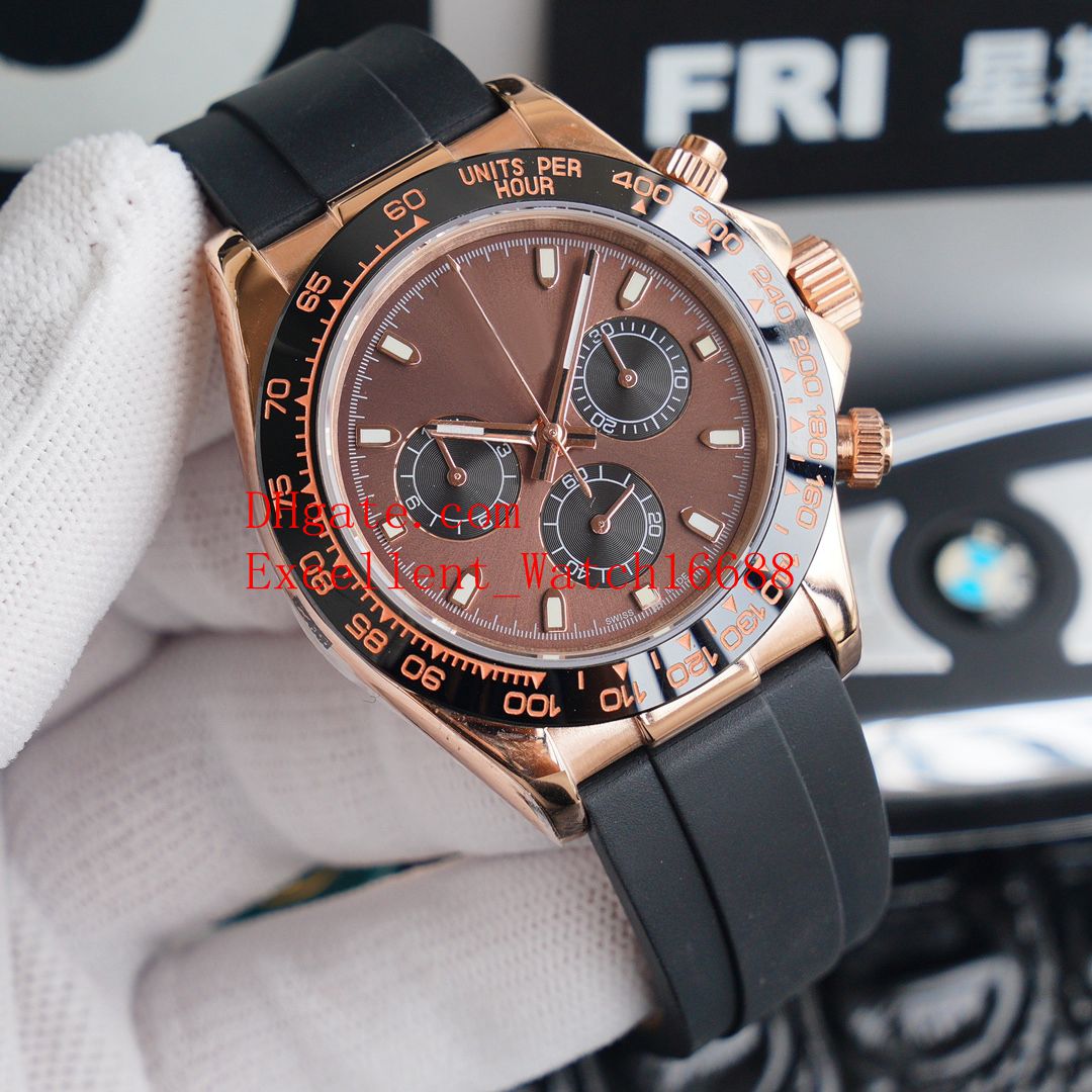 

11 Style -selling BP Factory 7750 Movement Mens Wristwatches 40 mm 116518 116515 116519 Ceramic Bezel Sapphire glass Chronogra293r