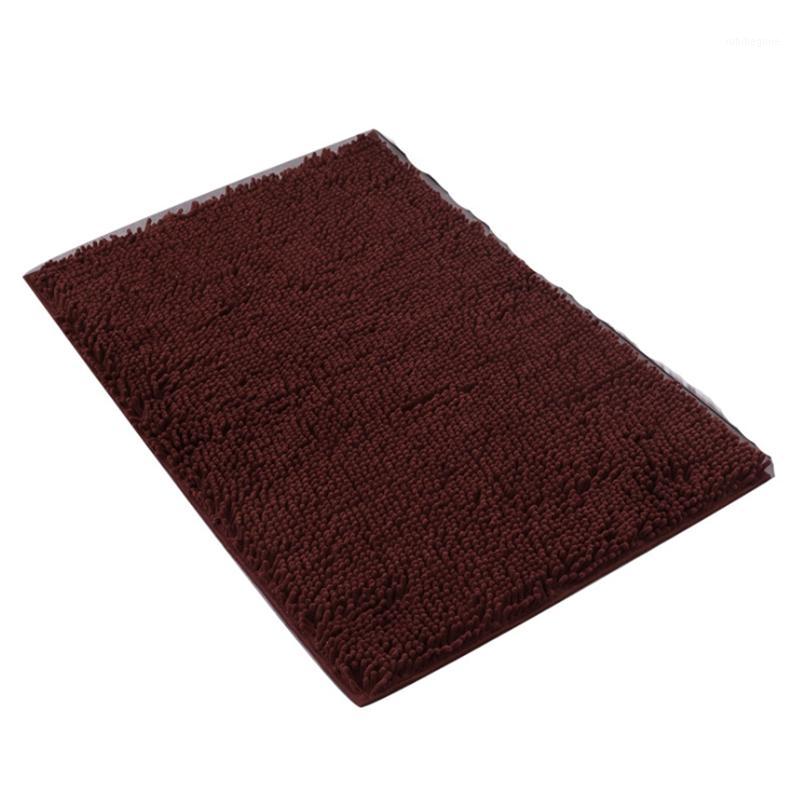 

Extra Soft and Absorbent Microfiber Shag Machine Wash Dry- Perfect Plush Carpet Mats for Tub, Shower, and Room-Burgundy1, Brown