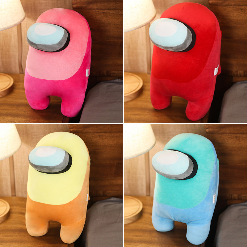 

US Stock, hot 20cm among us figures stuffed animal fun unisex dolls soft play pet present sleep back cushion pretend play plush FY7367
