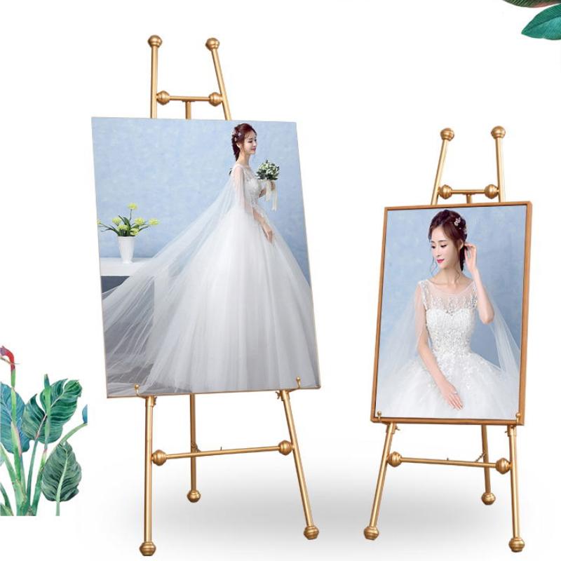 

Wedding easel photo display iron frame welcome guide tripod bracket advertising background decoration floor stand