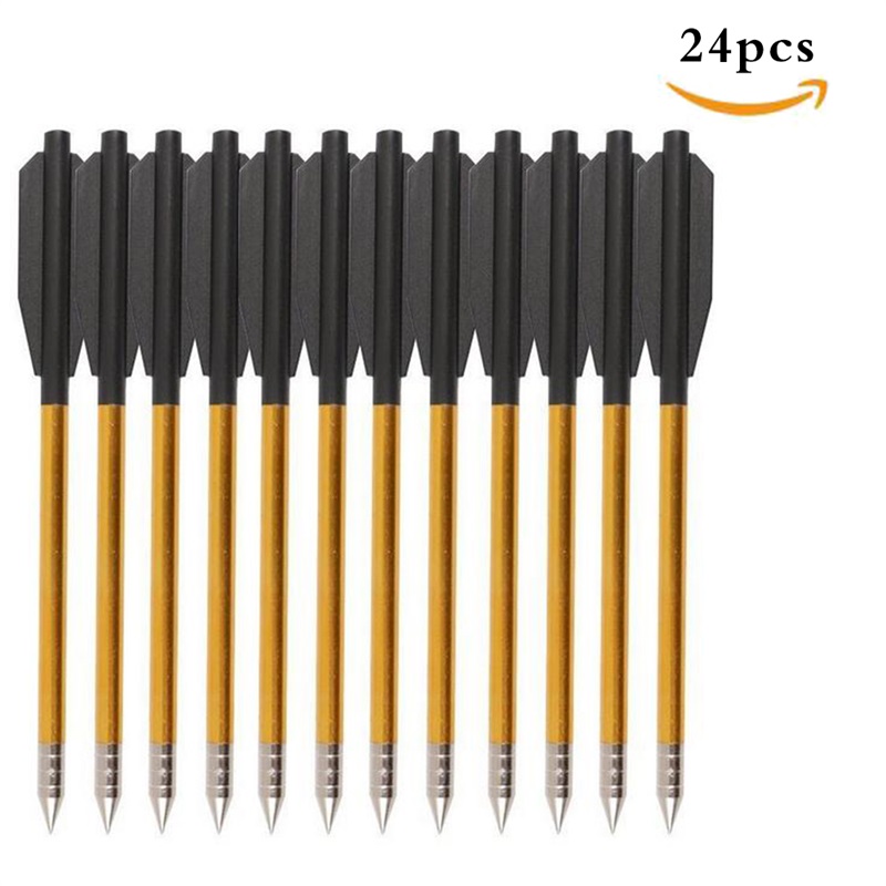 

Compound bow archery arrows hunting aluminum alloy riser crossbow bolts 6.2mm crossbow arrow with sharp arrowheads
