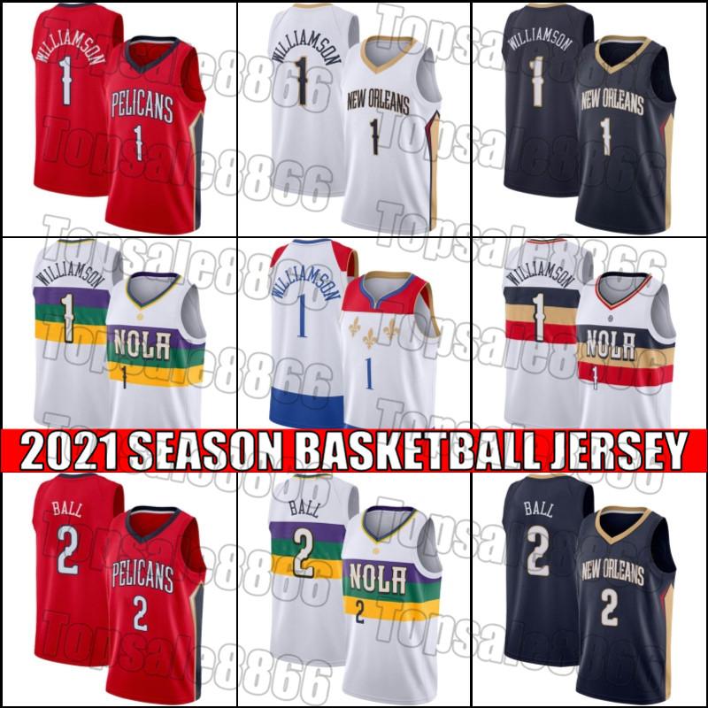 

New Orleans Pelicans Jersey Zion 1 Basketball Williamson Jersey Lonzo 2 Ball Jerseys City Edition Jersey xzcv65