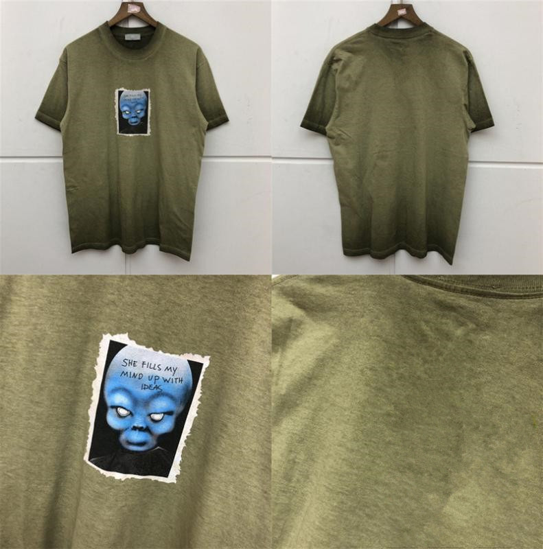 

2021ss t shirt for Men Women High Quality aliens she fills my mind top Tee t-shirts casual style