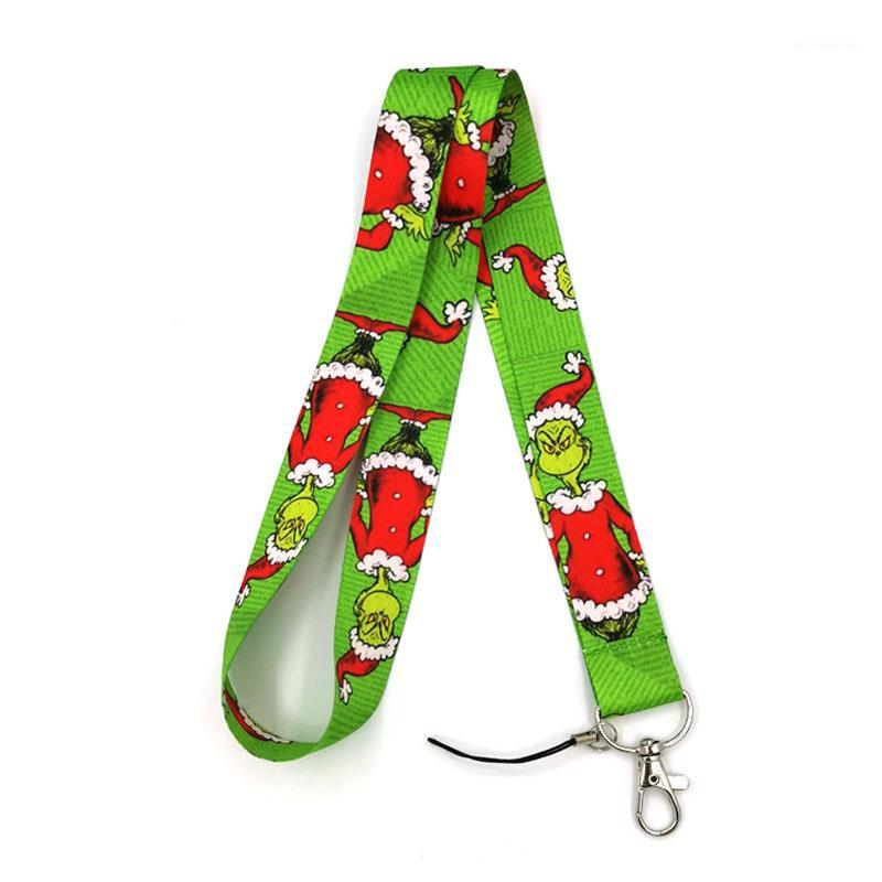 

Dr seuss Christmas cat Neck Strap Lanyard keychain Mobile Phone Strap ID Badge Holder Rope Key Chain Keyrings Accessory Gifts1