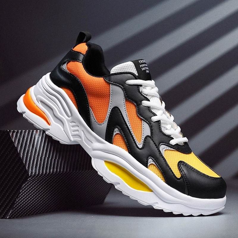 

Hot Style New Mesh Shoes Men Casual Comfortable Breathable Sneakers Fashion Sneakers For Men Lace-up Rubber Soft bottom Shoe #Hd4B