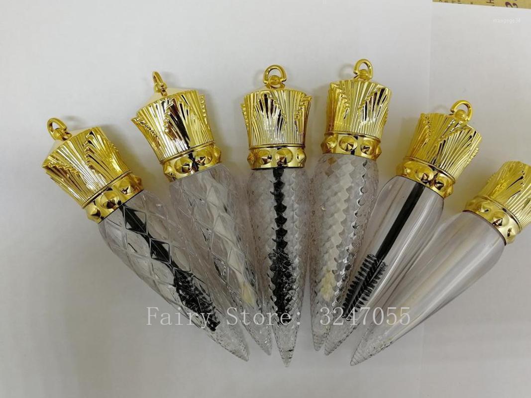 

5ML 5/10pcs Carrot Shaped Lipgloss Tube,Cosmetic Wand Mascara Tube with Gold Lid,Plastic Gold Crown Clear Liquid Lipstick Bottle1