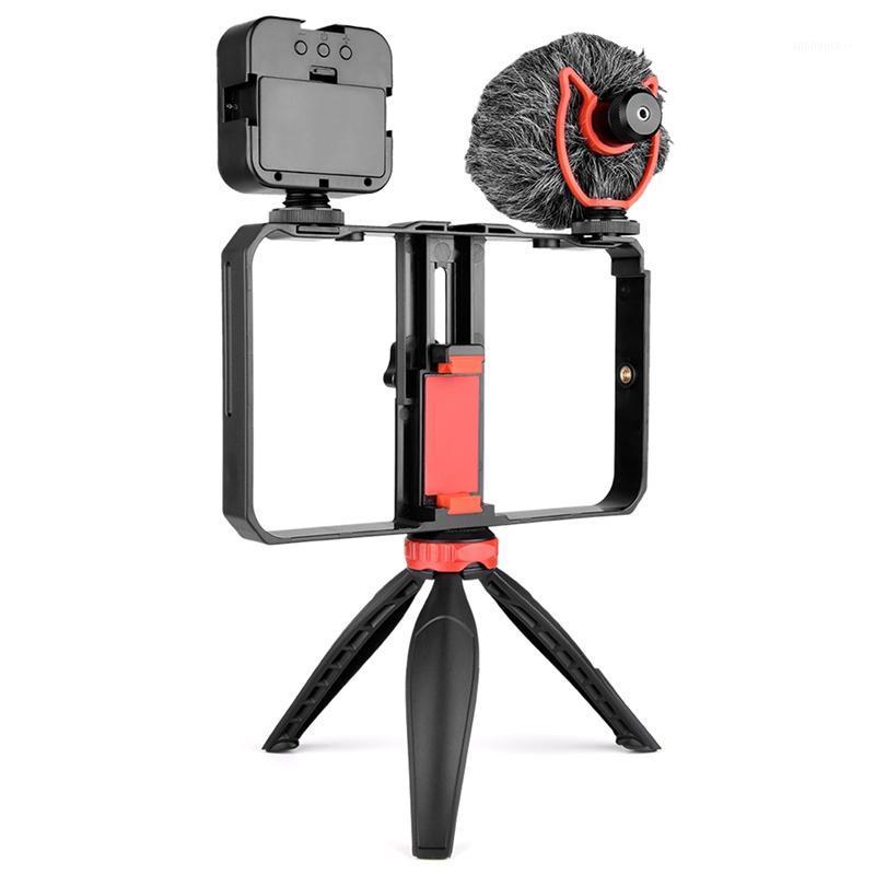 

HOT-YELANGU PC204 Smartphone Video Rig Mounts Filmmaking Case Handheld Phone Video Stabilizer Grip Tripod Mount Stand1