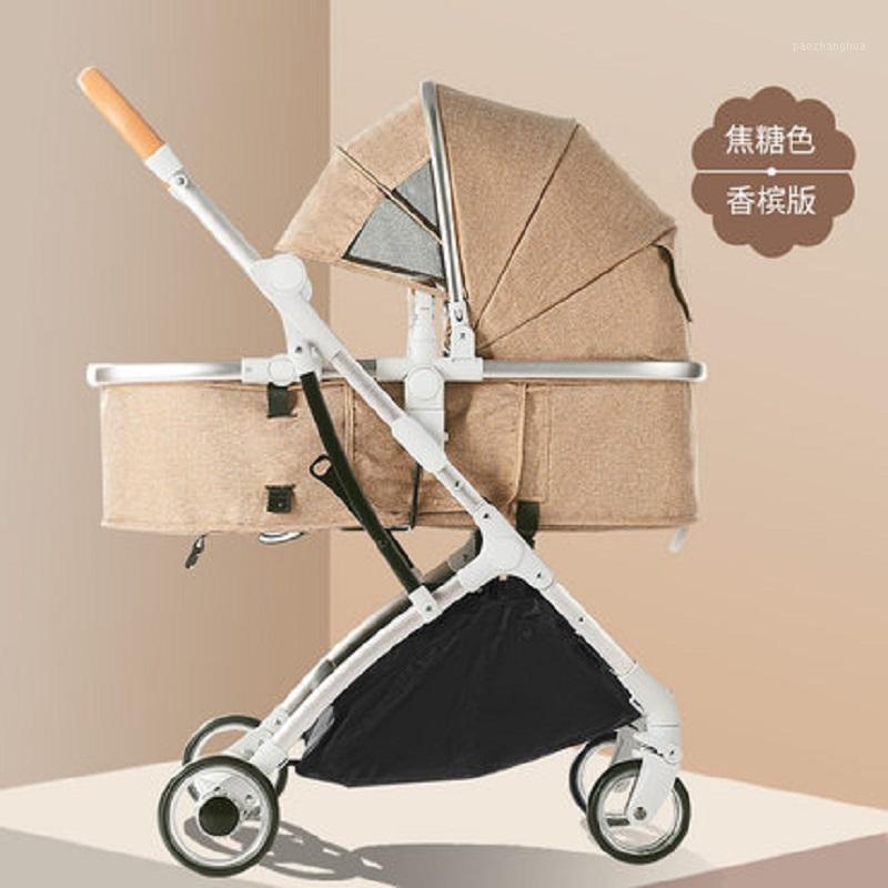 

2020 new baby trolley high landscape baby stroller double faced children Super lightweight in four seasons pram1