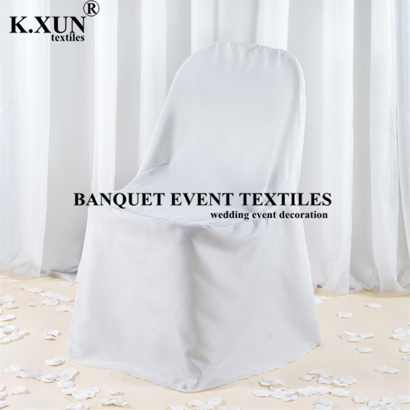

100% Polyester Folding Chair Cover For Banquet Wedding Event Party Decoration1