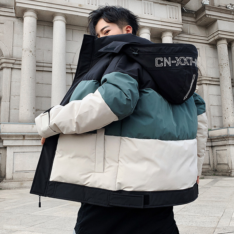 

2020 new winter cool dyouth proof water with hoodie jacket young fall outwear coat plus size M-4XL gout XPQM, Sky blue