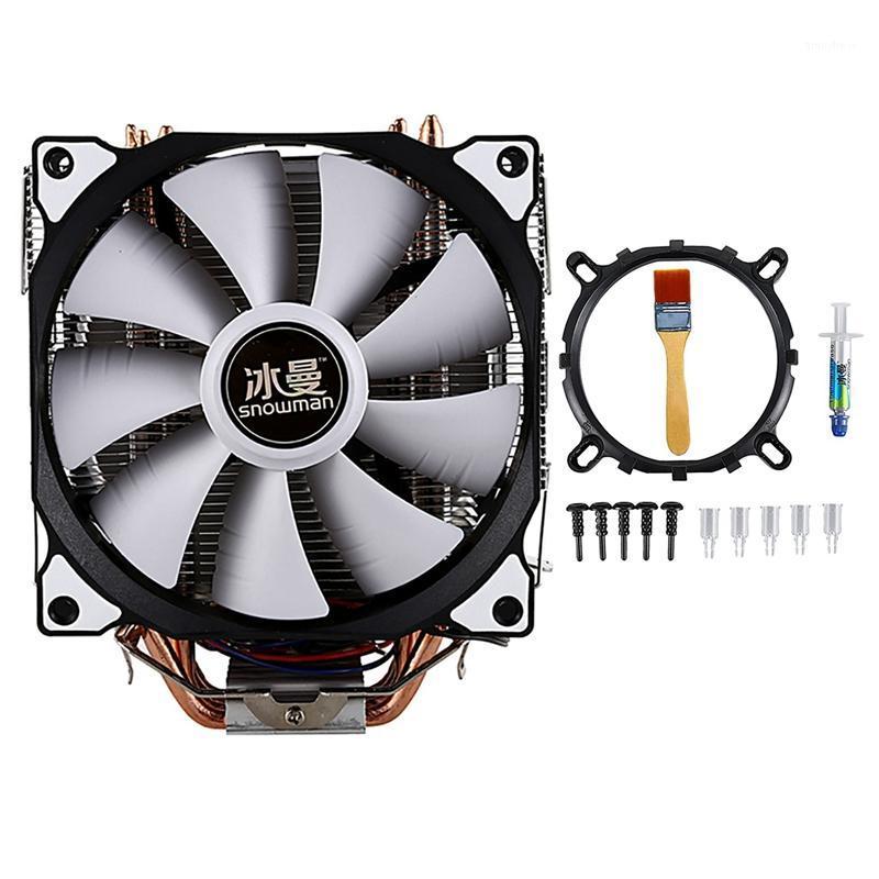 

SNOWMAN CPU Cooling System Direct Contact CPU Cooler Master Heatpipes Freeze Tower Cooling Dual Fan with PWM 2 Fans1
