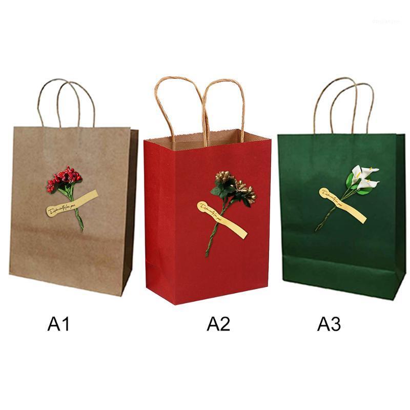 

4 Pcs Wedding Candy Packaging Recyclable Jewelry Bread Party Bags Kraft Paper Gift Bags Christmas Candy Box Bag1