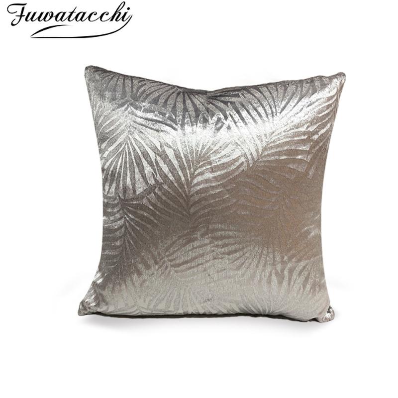 

Fuwatacchi Satin Cushion Cover Nordic Geometric Abstract Bronzing Pillowcases for Home Living Room Sofa Decorative Pillow Covers, Hghwh0129g000