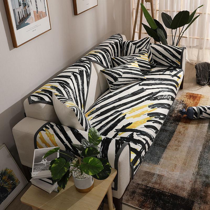 

Sofa Cushion Graffiti Style Simple Modern Four Seasons Sofa Towel Cover Fabric Living Room Non-Slip All-Inclusive Cover, 88