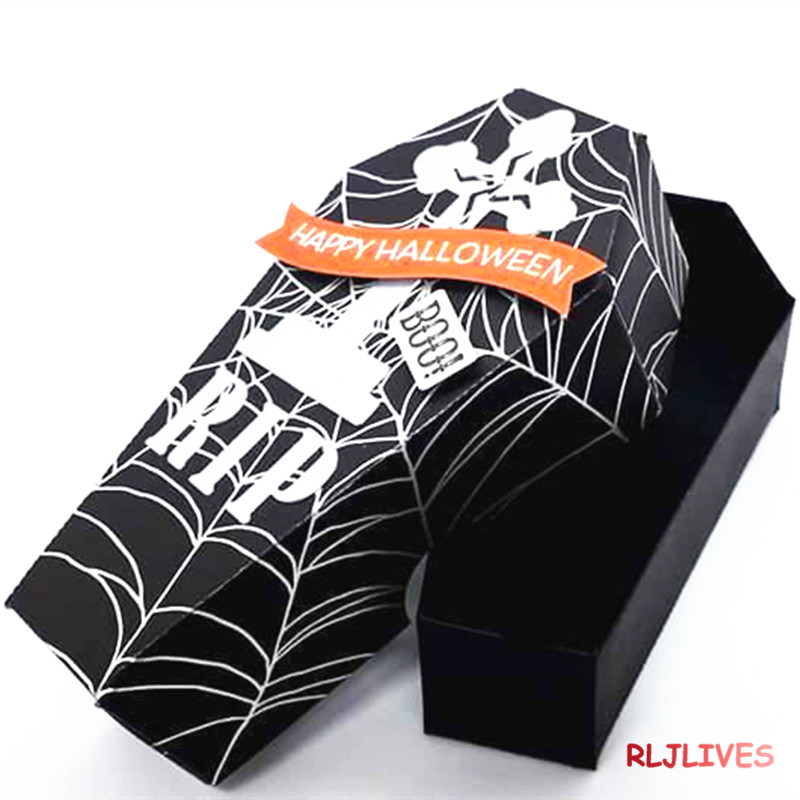 

Halloween Coffin Box Metal Cutting Dies Stencils for DIY Scrapbooking Stamp/photo album Decorative Embossing DIY Paper Cards Q1117
