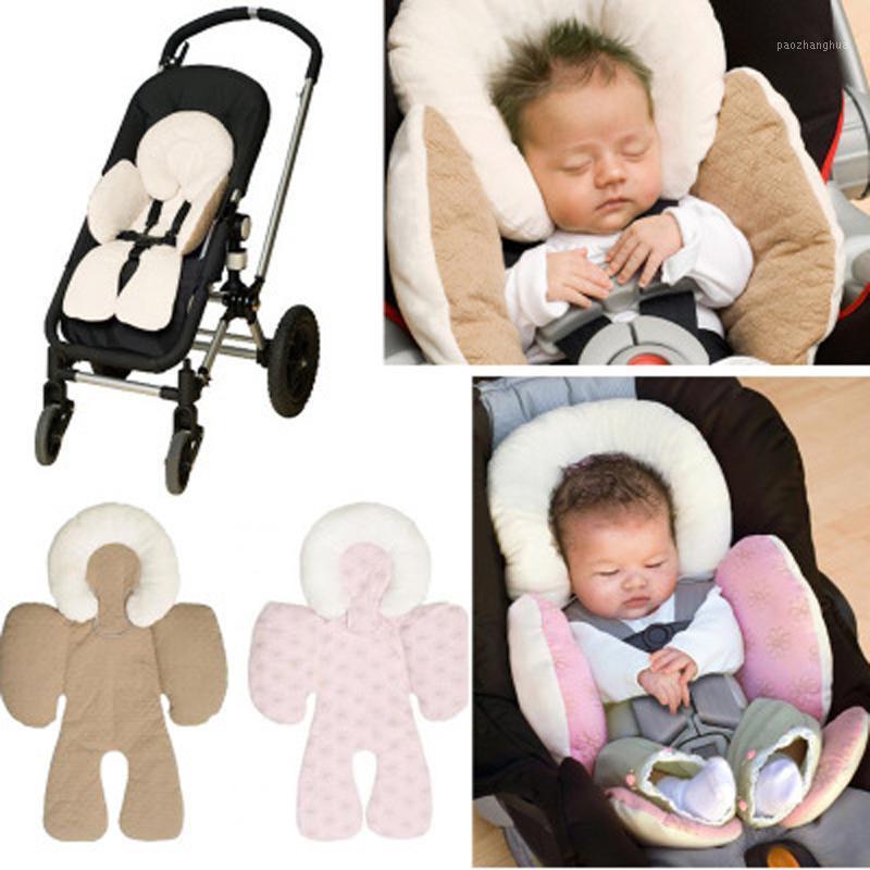 

Newborn Baby Stroller Cushion car seat accessories Head Body Support Carriage thermal Pad Mat Dual Sided Use Safety Rattle1