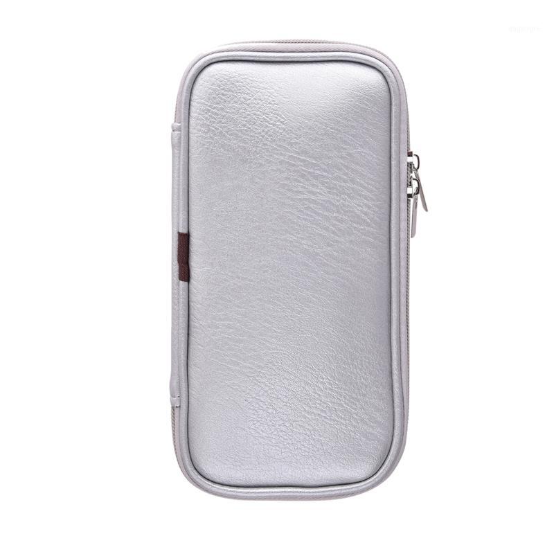 

PU Makeup Brush Bag Waist Case Professional Foundation Eyeshadow Makeup Brushes Cosmetics Tools Organizer1, Silver