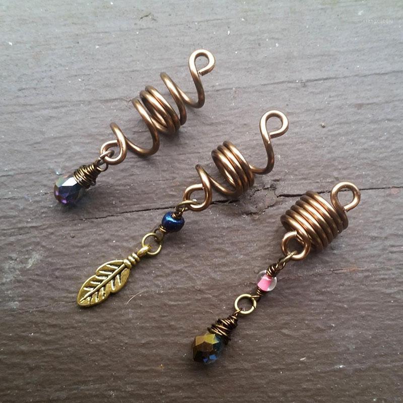 

Hair Clips & Barrettes Boho Dread Beads, Tarnished Brass, Accessories, Fall Colors, Sleeves Dreadlock Jewelry, Golden;silver