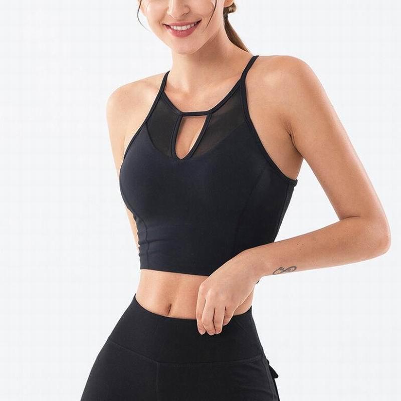 

New Fashion Women Sportswear Vital Seamless Black Tank Sexy Vest Yoga Bra Top Gym Clothing Fitness Shirts Bikini Women Active