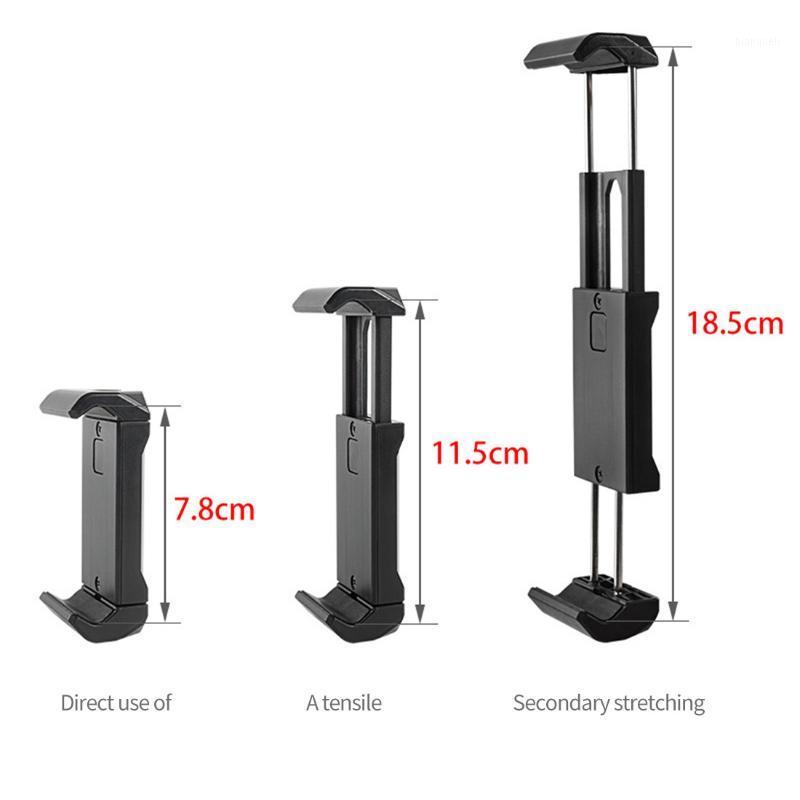 

Dual 1/4 Screw Hole Tripod Mount Adapter Tablet Stand Plastic Phone Clip Bracket Holder Mount with Cold Shoe Support Retractable1