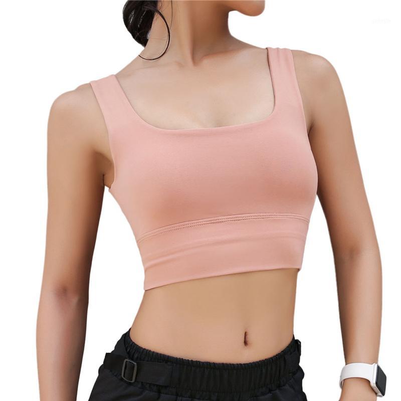 

PS New Shockproof Yoga Sports Bra Push Up Sport Bra Top Hot Gym sujetador deportivo mujer Fitness Crop Tops Seamless Yoga Vests1, Beige