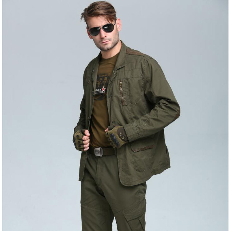 

2021 Mens Spring Terno Autumn Blazers From Cotton Long Slender Man Coat Desgaste Outer End L7af, Army green.
