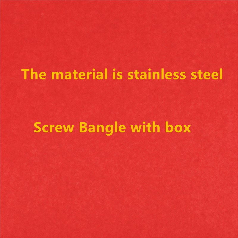 

Luxury Top Qualtiy Classic Design Gold Bracelets&Bangles For Lover's Titanium Steel Cuff Wedding Jewelry With Screw