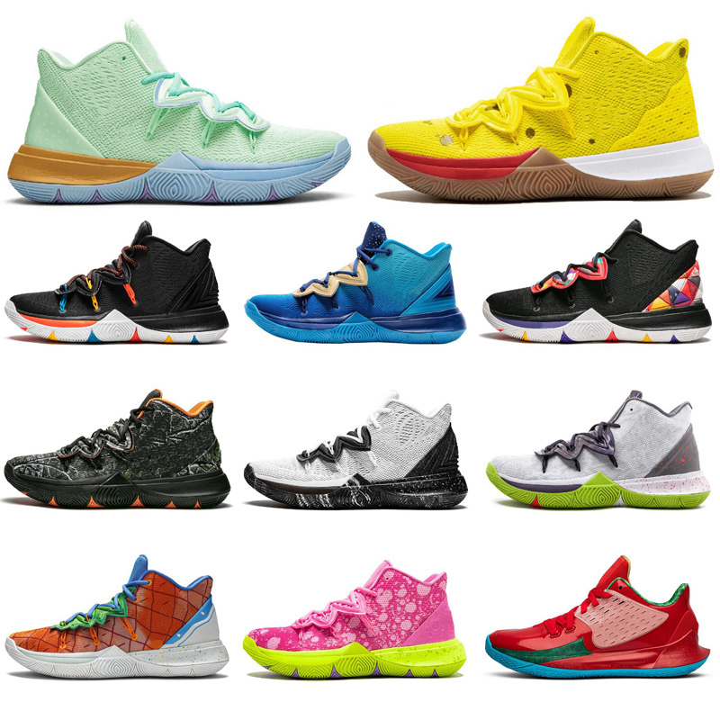 New Arrival kyrie irvingspongebob 5 5s jumpman men basketball shoes Friends USA CNY Patrick mens trainers sports sneakers size 7-12