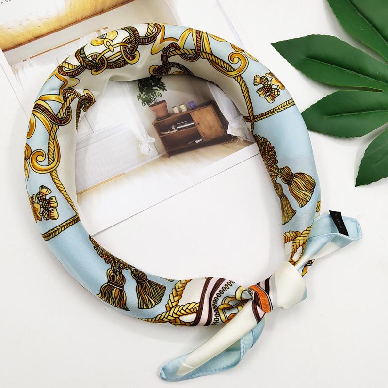 

Multifunctional Silk Scarf Women Elegant Lady Scarves Designer Scarf Mask Headband Headcover Rayon Girls