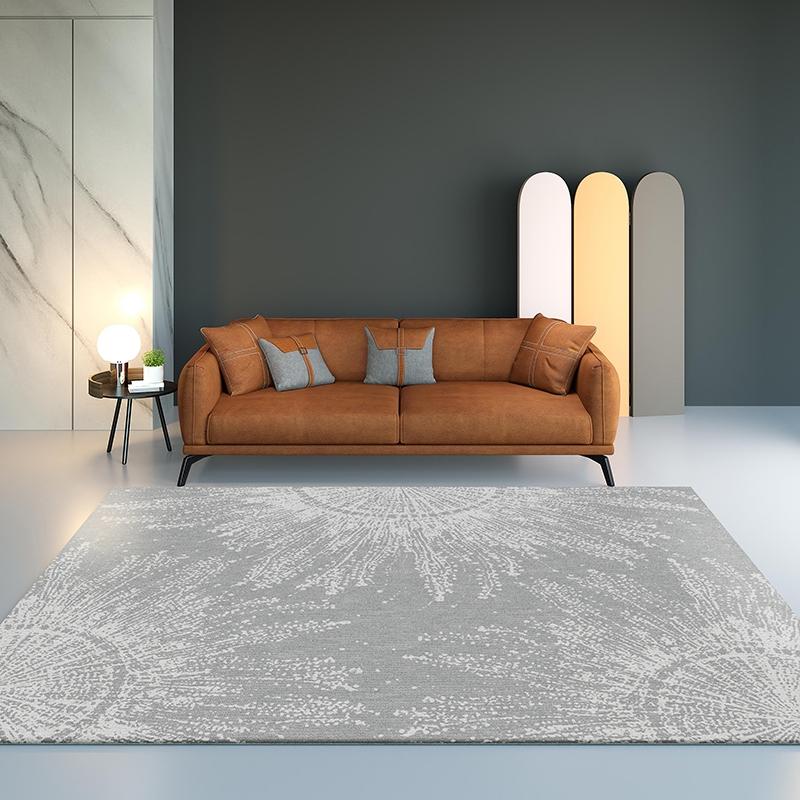

Nordic style high density woven area rug, modern decorative coffee table floor mat, gray color living room carpet RX, 01