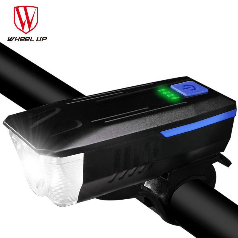 

WHEEL UP Bike Light USB Rechargeable Horn T6 Hightlight Lamp Front Headlight Bicycle Light Bicycle Accessories H176