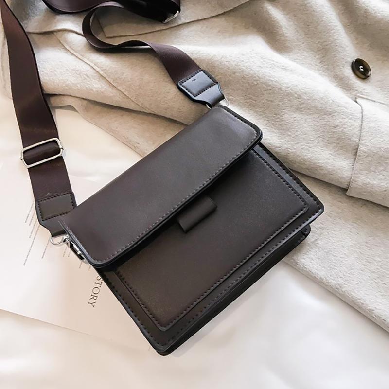 

Vintage Coffee Black Small Square Bags For Women Casual Crossbody Clutch Purses And Hanbags Girl's Shoulder Messenger Flap Bags