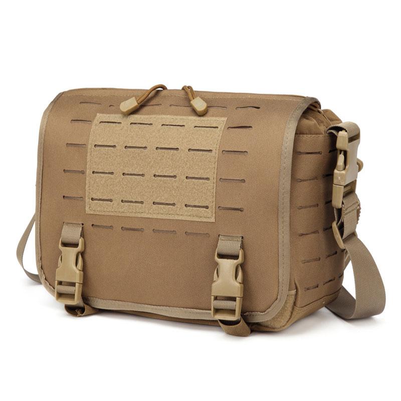 

Tactical Sling Bag Men Army Combat Camo Rucksuck Molle Backpack Outdoor Climbing Hunting Hiking Bag Packs, Brown