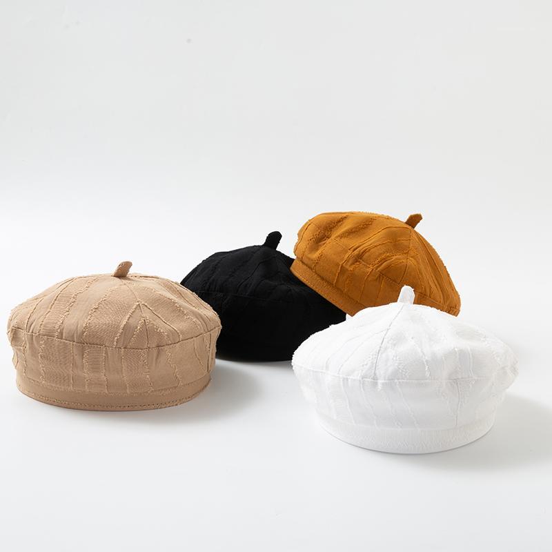 

Foux Beret Hat Summer Autumn Retro Designer Octagonal Cap Baker Boy Casquette Painter Adjustable Korean Style Cool New Fashion1, Brick red