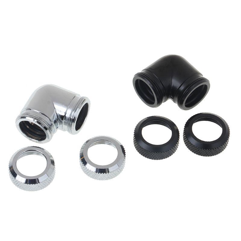 

Water Cooling G1/4 Thread 90 Degree Elbow Adapter Tube Connector 14mm Rigid Hard Tube Connector Water Block Fittings