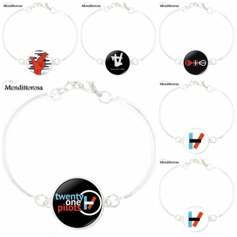 

Charm Bracelets Twenty One Pilots Music Band For Schoolgirl Maxi Glass Jewelry With Silver Plated Cabochon Bracelet Bangle1