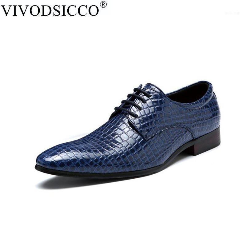 

New Imitate Snake Leather Men Oxford Shoes Lace Up Casual Business Men Pointed Shoes Brand Wedding Dress Boat1, Blue