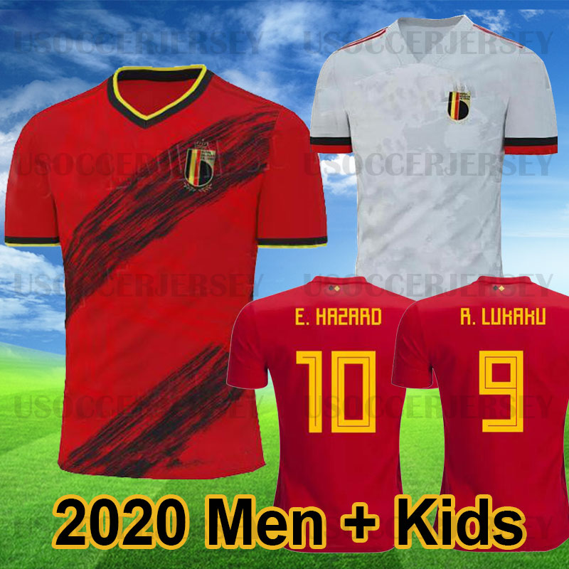 

19 20 Belgium Maillot de foot HAZARD LUKAKU KOMPANY Soccer Jerseys MERTENS DE BRUYNE 2019 2020 Child Football Shirt Camisa de futebol, Kids home