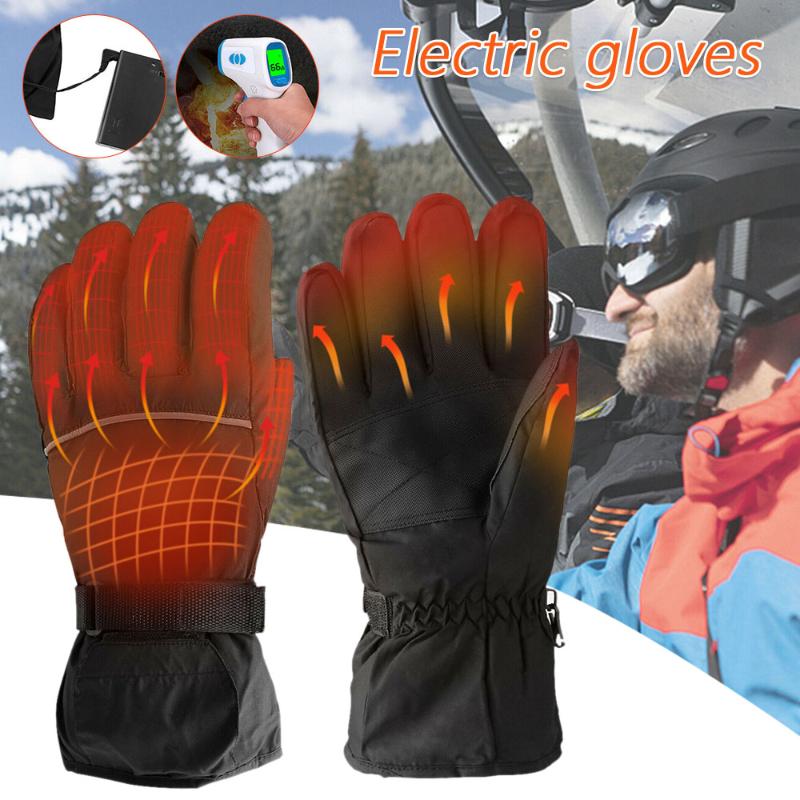 

Heated Gloves 4.5V Rechargeable Battery Powered Electric Heated Hand Warmer for Hunting Fishing Skiing Cycling, Black