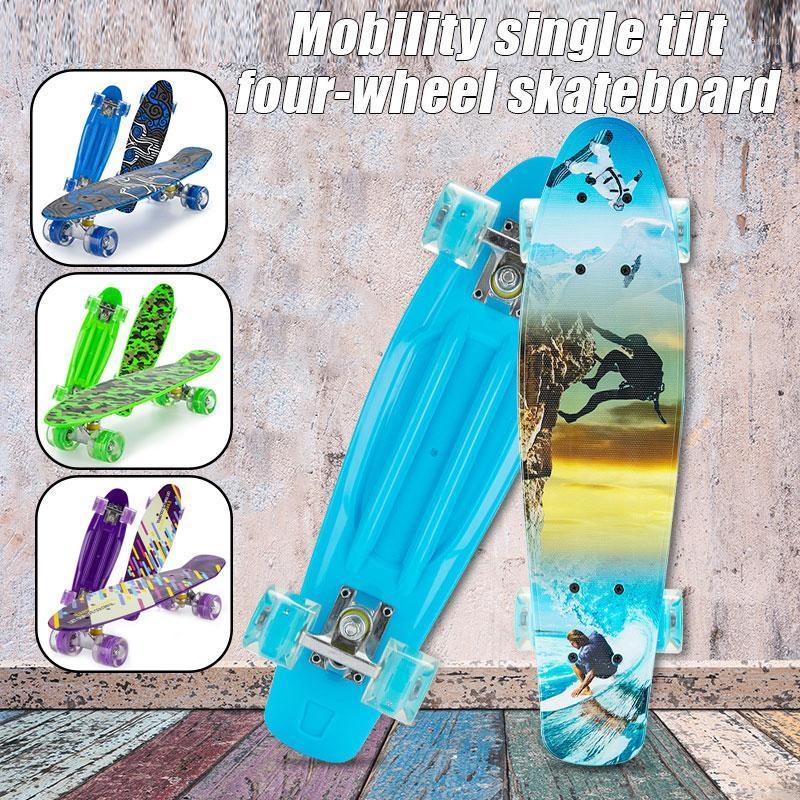 

Complete Skateboards 22.4 Inch Mini Cruiser Skateboard with PU Wheels for Beginners Girls Boys Teens Youths &T81, Green