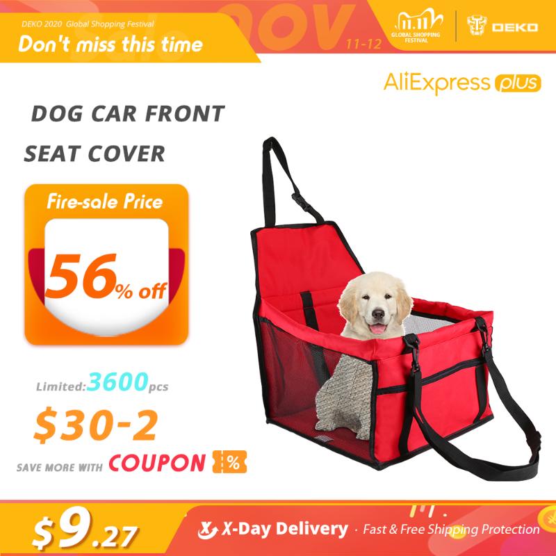 

DEKO Dog Car Seat Cover Folding Hammock Protector Pets Carriers Mesh Hanging Bags Caring Cat Basket Pets Mat For Travel