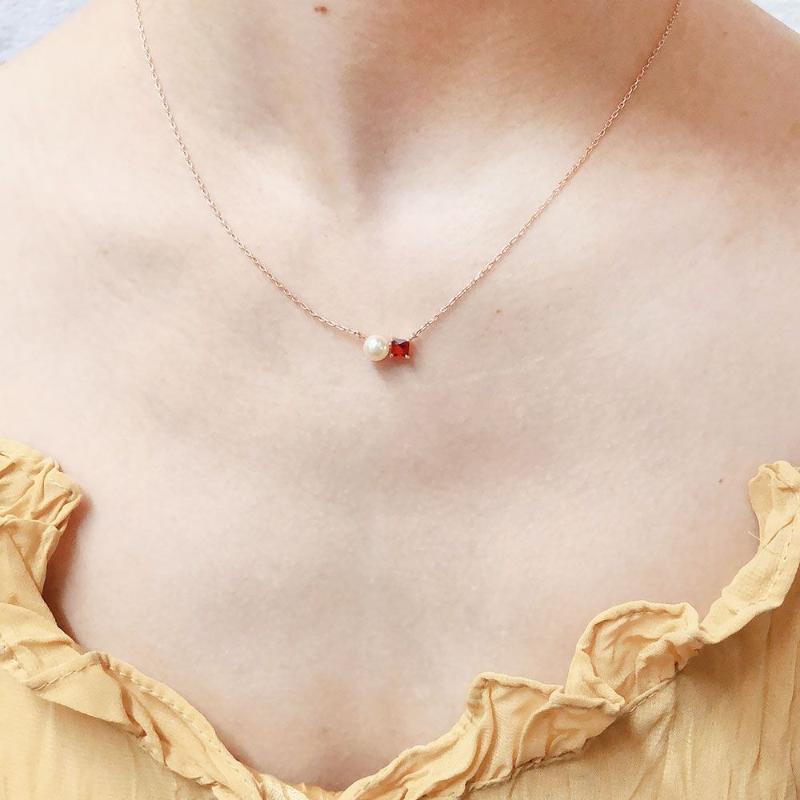 

Pendant Necklaces Imitation Pearl For Women Elegant OL Style Zircon Clavicle Chain Birthday Gift Fashion Jewelry N083, Silver