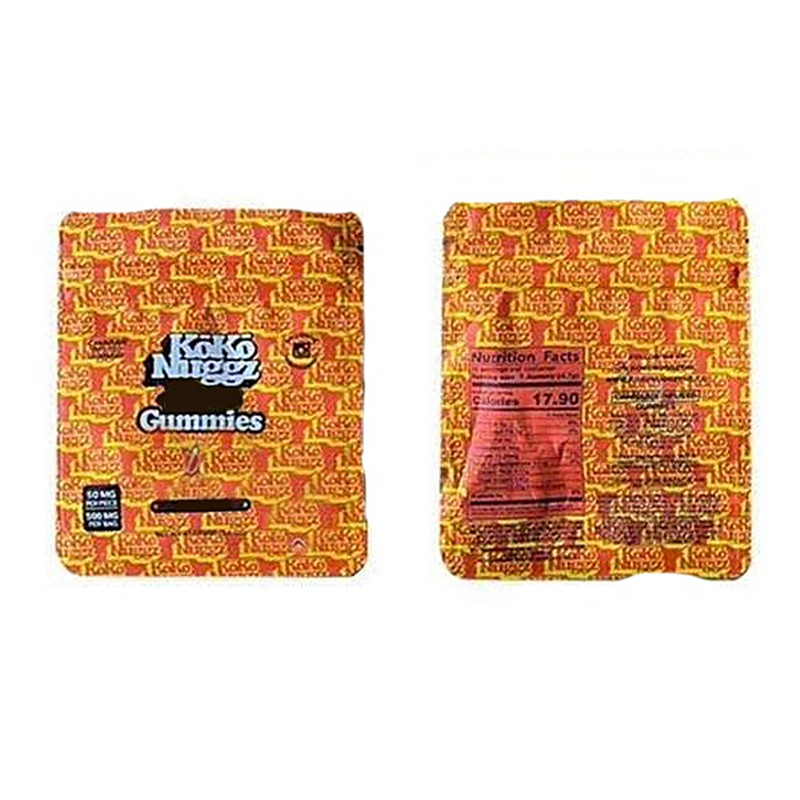 

RUNTZ KOKO NUGGZ empty mylar bag gummies package retail 500mg