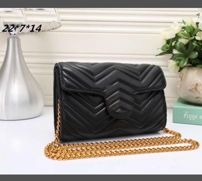 

High Quality Hot Ladies Fashion Handbag Retro Print Shoulder Bag Chain Messenger Bag Women Purse 4 color 2020 7713G, Red