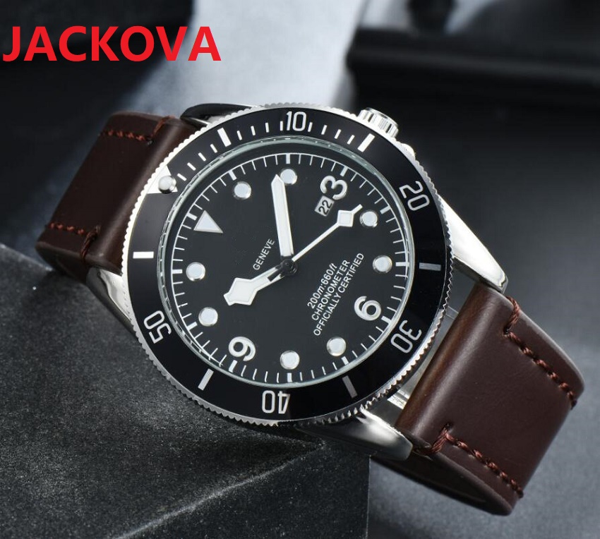 

classic atmosphere genuine leather quartz mens watches day-date business switzerland President sapphire luminous watch factory wholesale and retail, As pic