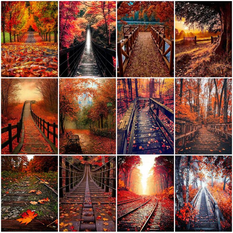 

Evershine Diamond Painting Autumn 5D DIY Diamond Embroidery Tree Landscape Cross Stitch Mosaic Rhinestones Pictures Home Decor