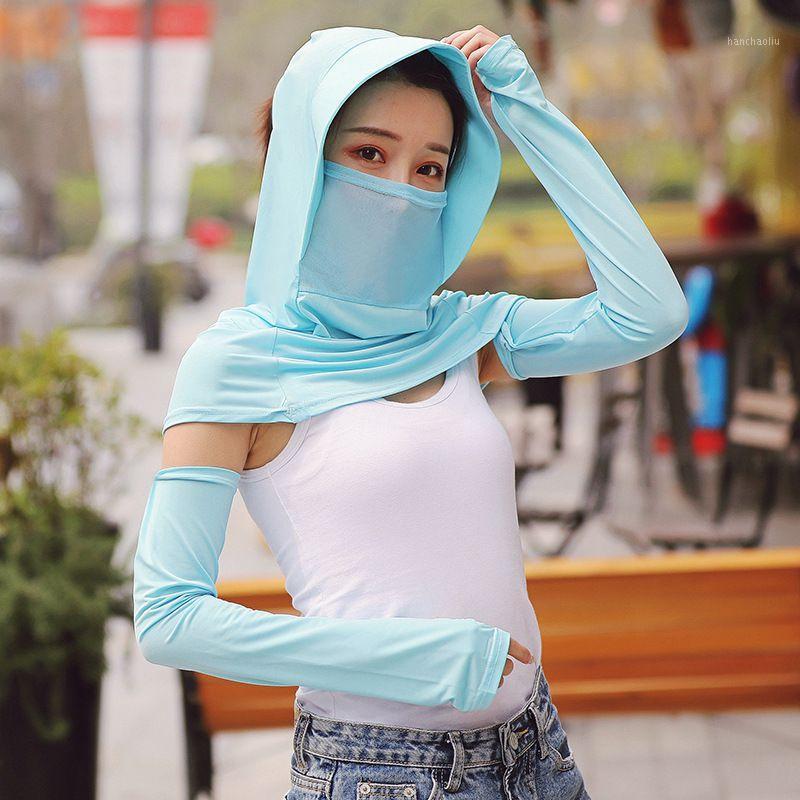 

Ladies Summer Outdoor Baseball Cap Fishing Cap Riding Sunscreen UV Protection Shawl Suit1, White