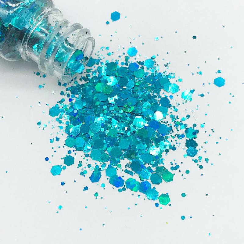 

1 Box Nail Sequins Confetti Glitter Mixed Nail Glitter Colorful Laser Nails Accessories Symphony Hexagon Art Decorations