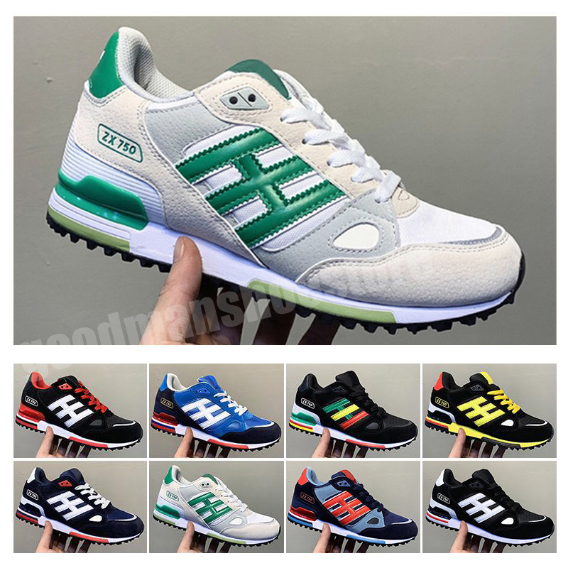 

2021 New EDITEX Originals ZX750 Sneakers zx 750 Designer Men Women Athletic Breathable Trainer Sports Casual Running Shoes Size 36-44, White;red