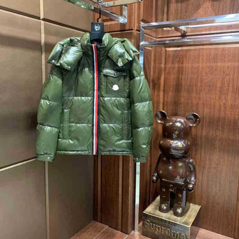 

Designer Luxury Monclair Classic Winter Men Jackets Women Down Fashion Hat Pattern Print Coats Warm Casual Coat Outwear Parkas 6 Color
